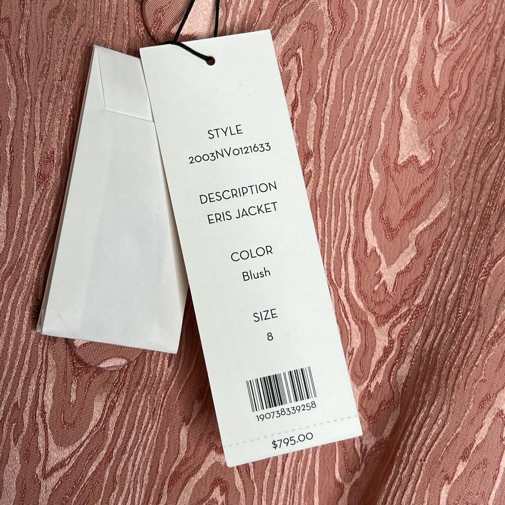 Veronica Beard Eris Women's Textured Blazer Suit Jacket Blush Pink Size 8 NEW - Picture 6 of 13